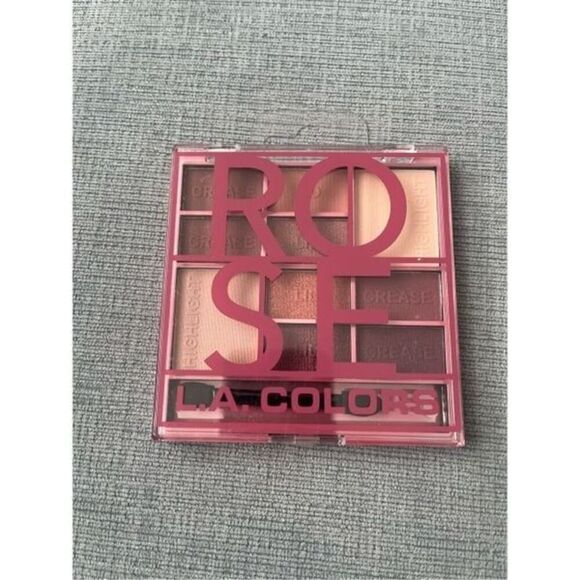 L.A. COLORS Color Block Eyeshadow Palette, Rose - Picture 6 of 7